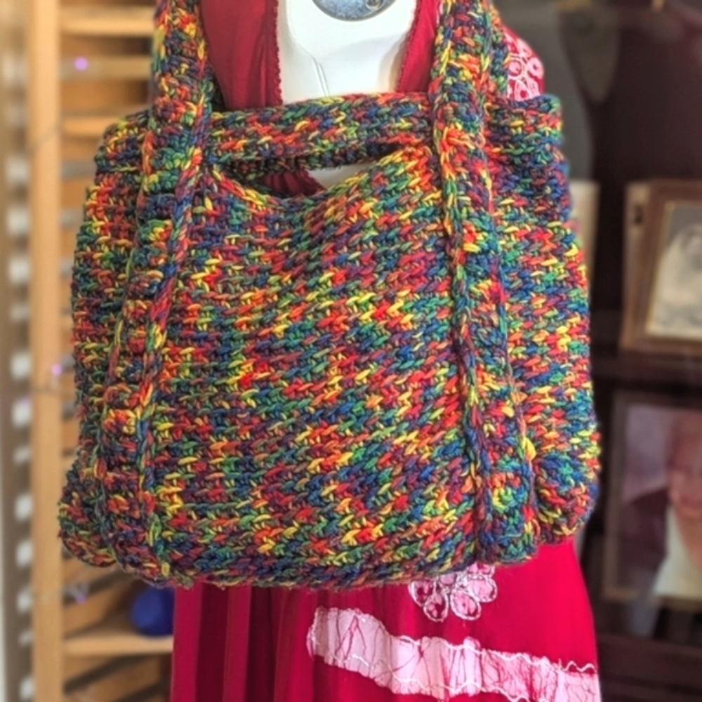 🆕Handmade Crochet Hobo Bag